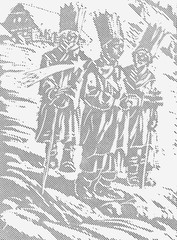 The three kings - Gaspar, Melchior, Balthazar - folk tradition