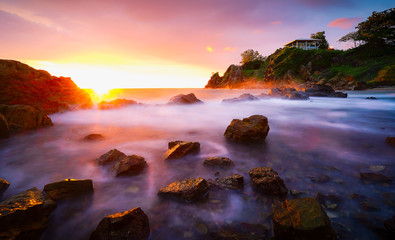 Fototapeta premium Sunset in the sea