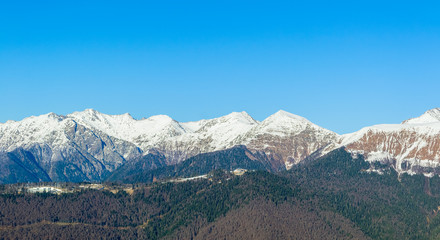 Caucasus mountains, Krasnaya Polyana, Rosa Hutor, Russia