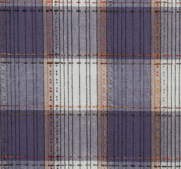 Plaid cotton fabric for background or texture