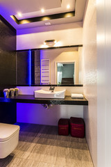 Bathroom with modern amenities