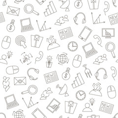It business icons pattern