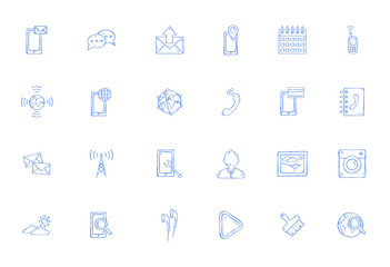 Mobile service icons