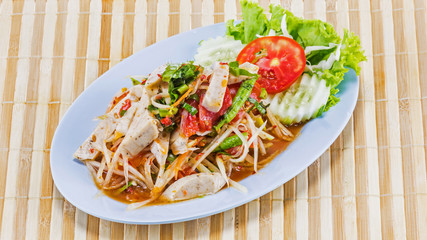 Papaya salad Thai food