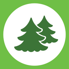 fir spruce pine tree wood christmas-tree xmas tree icon green si