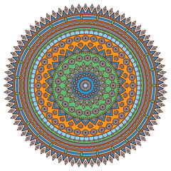 Fototapeta na wymiar Vector indian Mandala