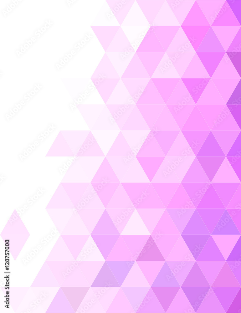 Poster abstract triangle tile mosaic background design