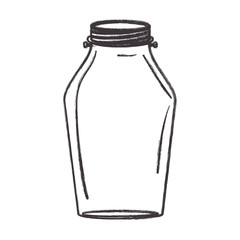 Mason jar icon. Retro vintage decoration and canning theme. Isolated design. Vector illustration