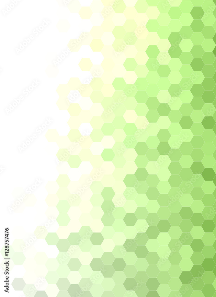 Poster abstract hexagonal tile mosaic background design