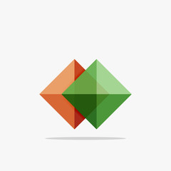 Vector blank abstract squares background