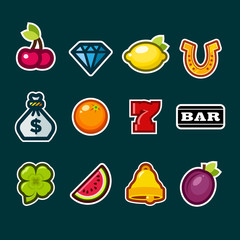 Casino Slot Machine Icons