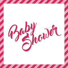 Fototapeta na wymiar Baby Shower Greeting Card