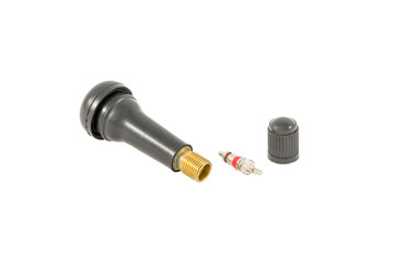 bus pipe, the air valve,  for the tubeless  on a white background