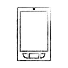 Smartphone icon. Device gadget technology and electronic theme. Isolated design. Vector illustration