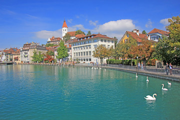 Fototapeta na wymiar Stadt Thun Schweiz 