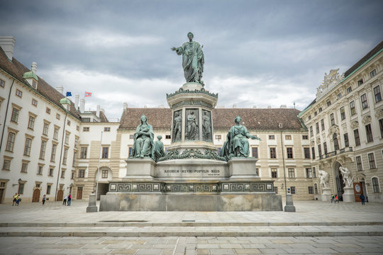 Monument Of Emperor Franz at the Hofburg Palace in Vienna, Austria
