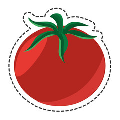fresh vegetable flat isolated icon vector illustration design