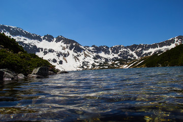 lovely water, lovely mountain