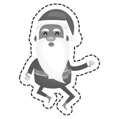 cute santa claus character vector illustration design