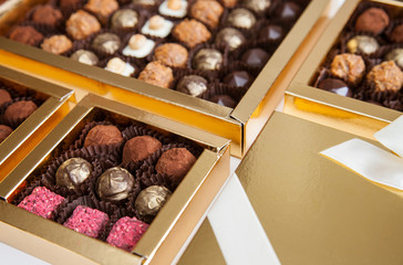 Beautiful sweets in the gift box