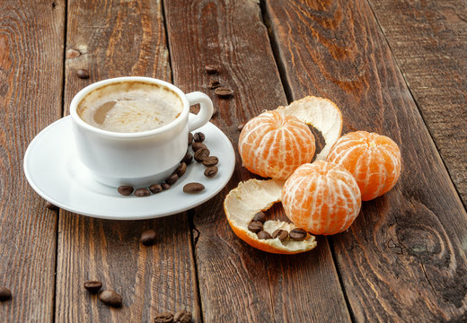 Coffee with tangerine