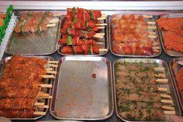 Fresh poultry products for barbecue