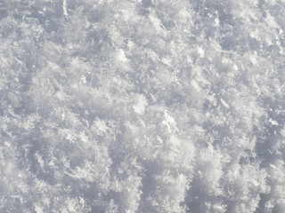 High angle view of snow