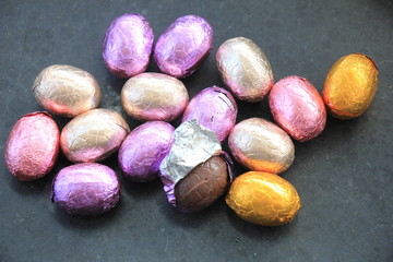 Chocolate easter eggs