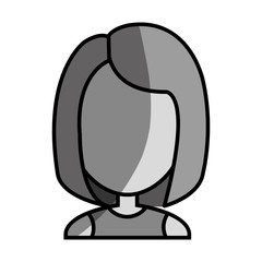 young woman female avatar vector illustration design