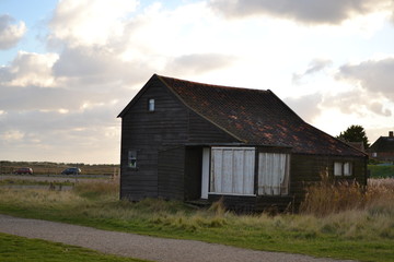 Fototapeta na wymiar wooden barn black 