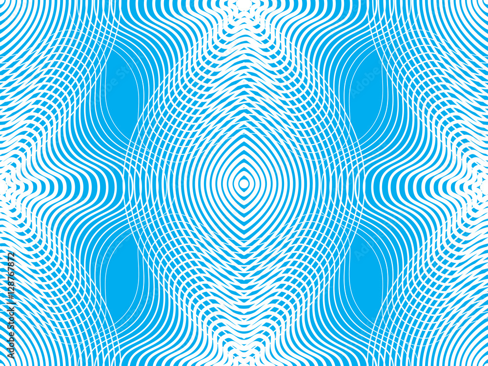 Poster continuous vector pattern with graphic lines, decorative abstrac