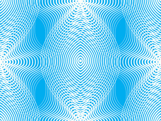 Continuous vector pattern with graphic lines, decorative abstrac