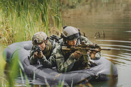 rangers during the military operation in water..