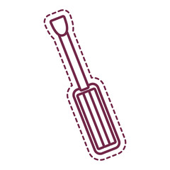 screwdriver tool isolated icon vector illustration design