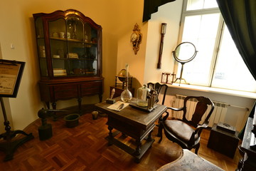 Комната ученого Ломоносова в музеи на 3 этаже