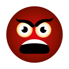 emoticon face expression isolated vector illustration design