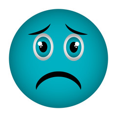 emoticon face expression isolated vector illustration design