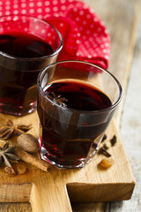 Mulled wine with spices