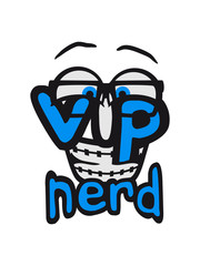 Text nerd geek horns smart smart funny friends team crew party celebrate comic cartoon cool vip important very importent person design