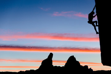 Climber on the edge.