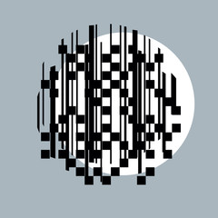 Fototapeta premium Abstract vector background, geometric illustration.