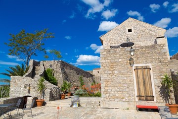 Fototapeta na wymiar Citadel in old town in Budva