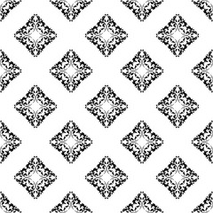 Fototapeta premium Classical seamless pattern with decoration tracery on a white background.