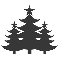 merry christmas trees celebration vector illustration design