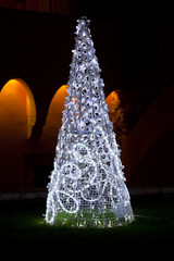 Outdoor christmas tree figure