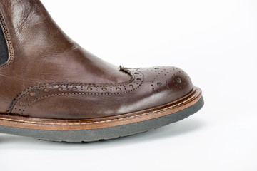 Details of shoe, isolated in studio