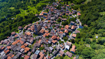 Livo old village. Como lake, Italy.