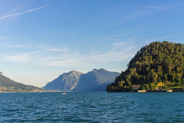 Landscape of Como lake. Italy.