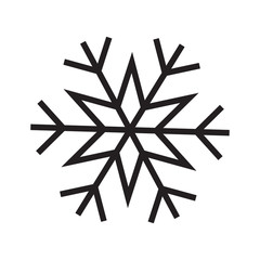 snowflake vector icon.