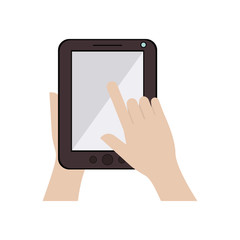 Tablet icon. Device gadget technology and electronic theme. Isolated design. Vector illustration
